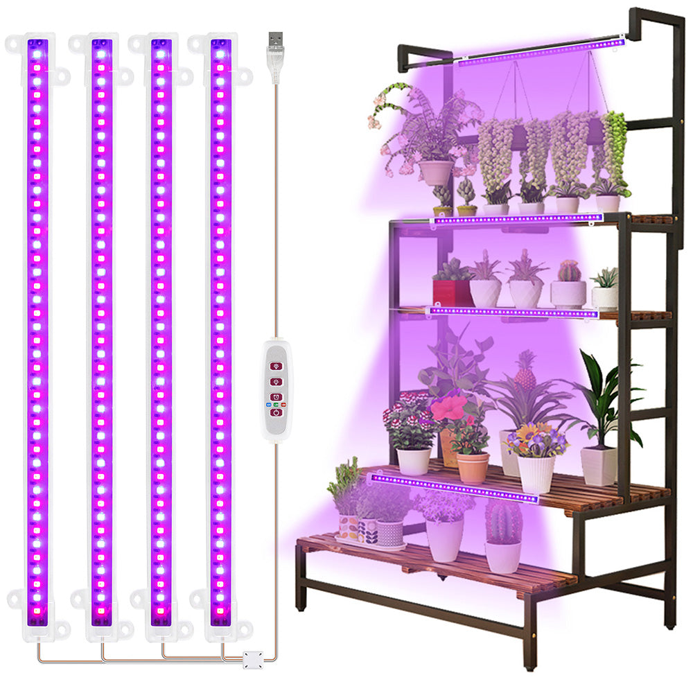 1/2/3/4 LED Grow Light Strips for Indoor Plants Red Blue Full Spectrum USB Phyto Lamp Timer Dimmable Seedlings Flower Lamp Bar