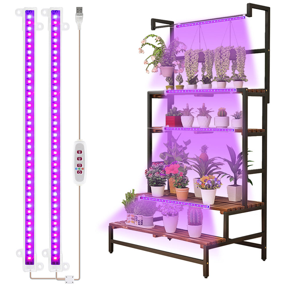 1/2/3/4 LED Grow Light Strips for Indoor Plants Red Blue Full Spectrum USB Phyto Lamp Timer Dimmable Seedlings Flower Lamp Bar