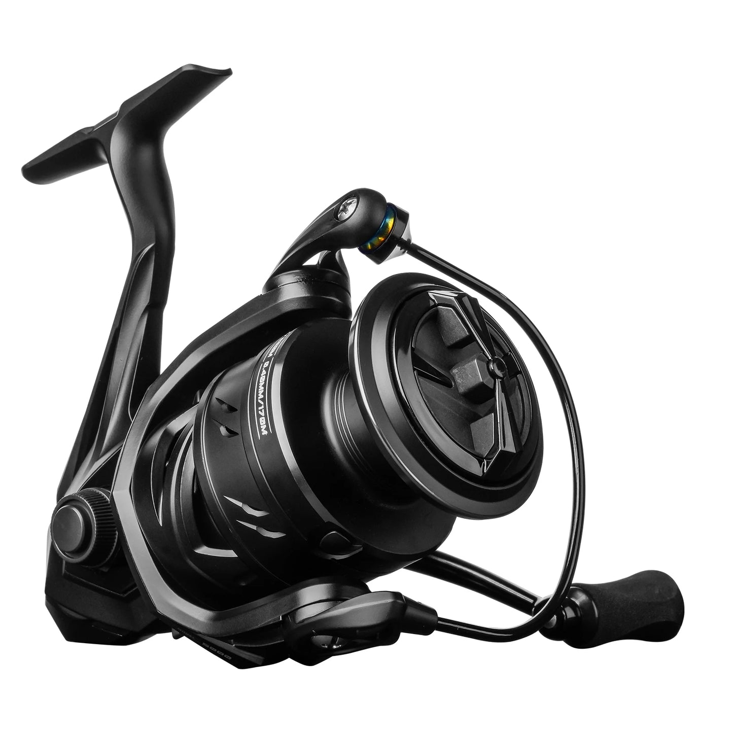 HANDING M1 Spinning Reel 12kg Max Drag Graphite Reel, 9 + 1 Ball Bearings, 5.2:1 Gear Ratio Fishing Reel for Perch Bass and Pike