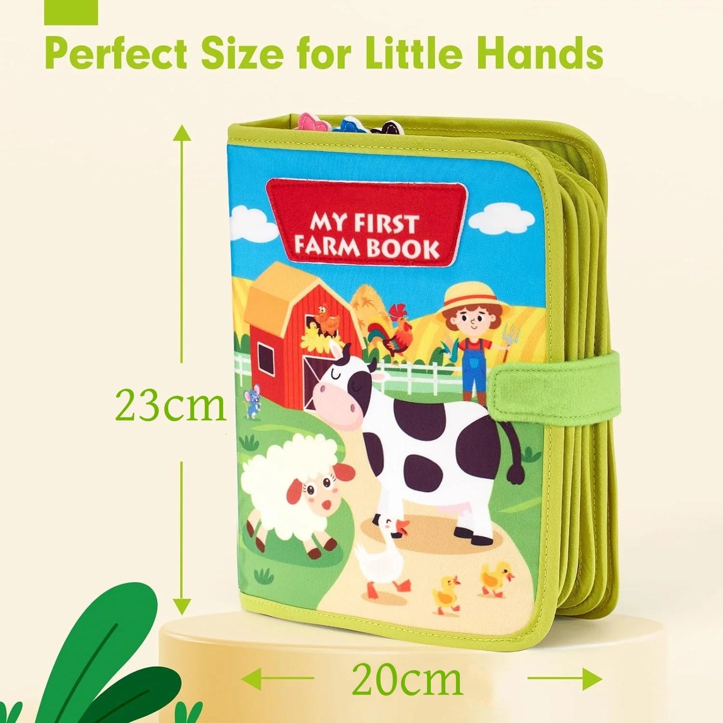 Toddlers Montessori Toys Farm Animal Story Busy Cloth Book Preschool Learning Fine Motor Toys Kids Early Education Felt Book