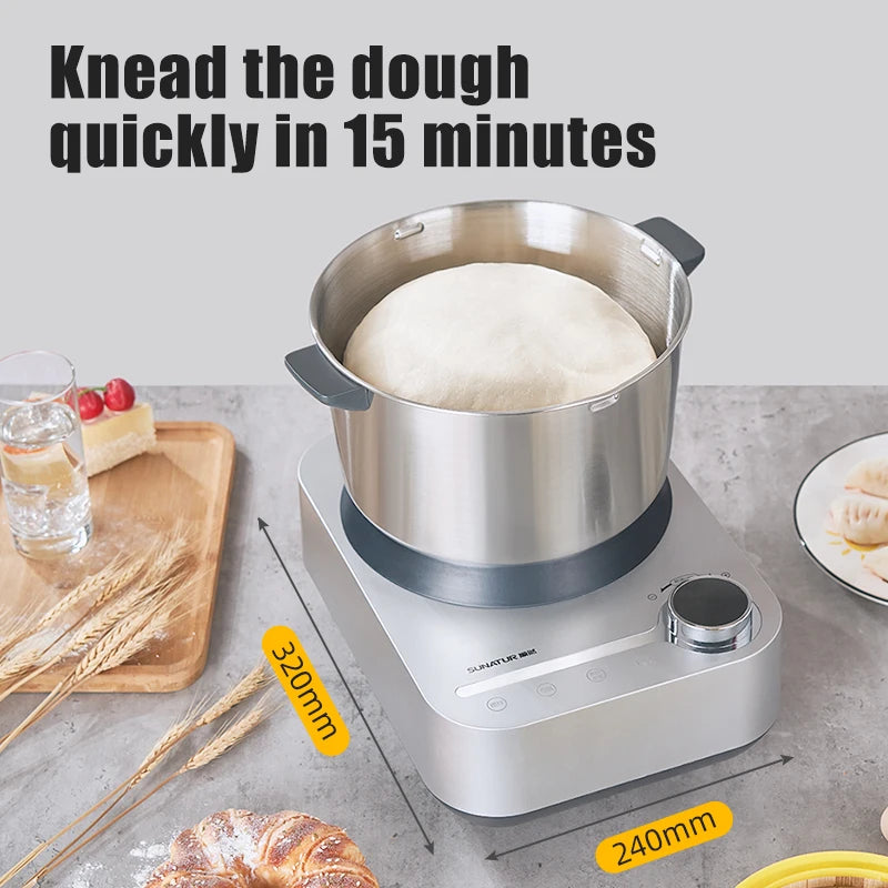 SUNATUR Kneader 8L/5.5L Stand Mixer Electric Dough Mixer Kitchen Processor Machine for Kneading Home Appliance for Baking