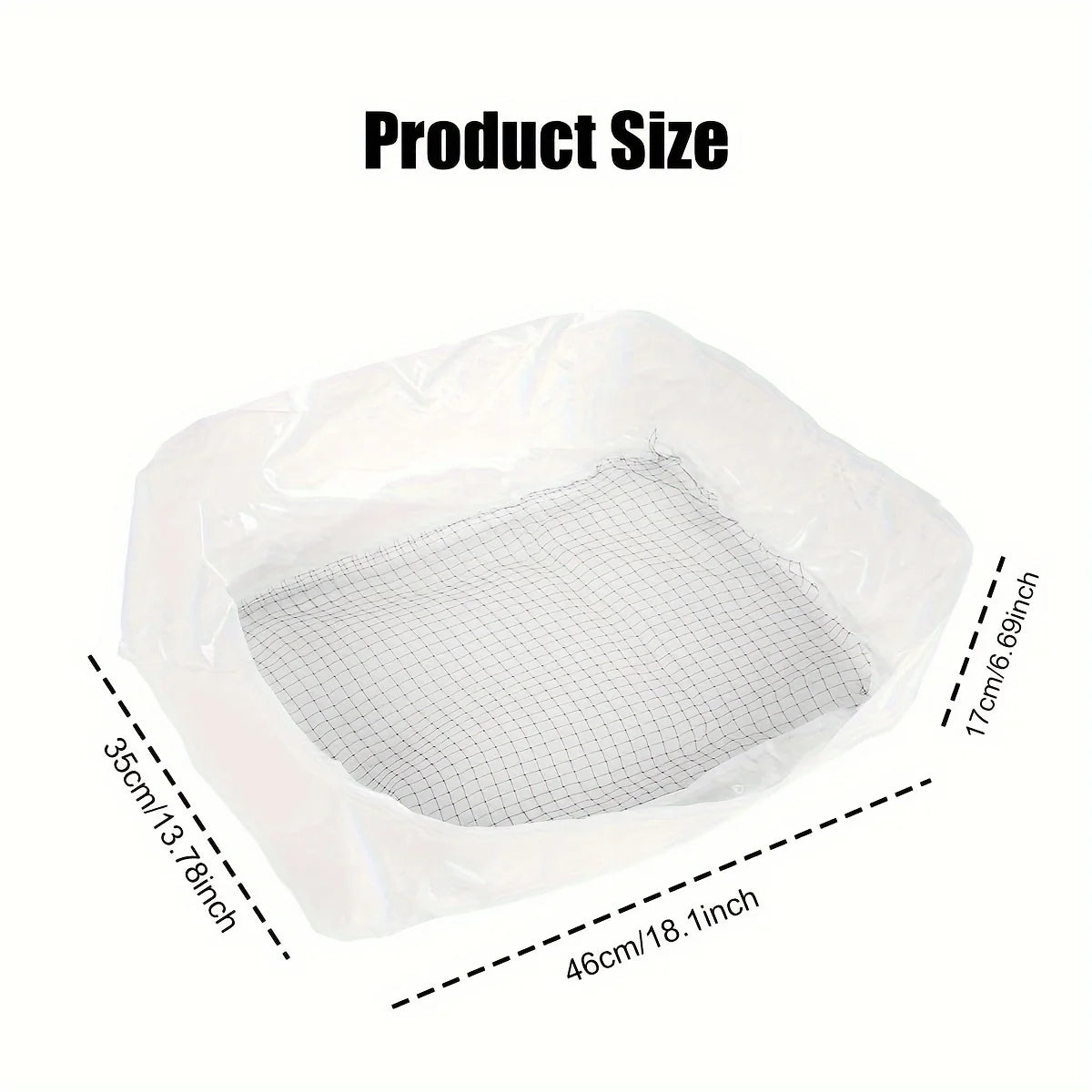 10pcs Reusable Cat Feces Filter, Hands Free Pet Cat Excrement Liners Filter Net For Pet Hygienic Litter Box Liners