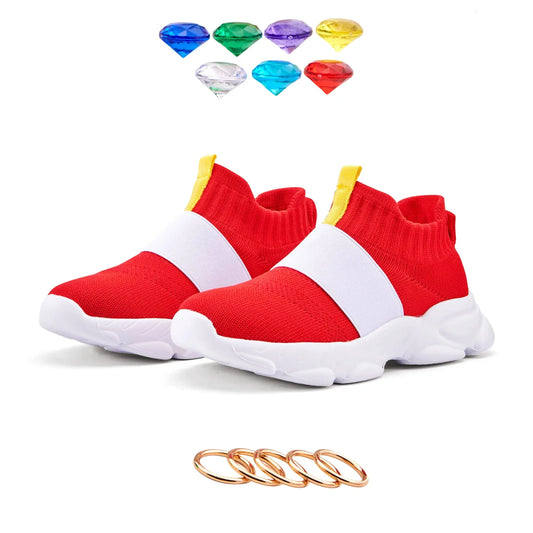 Sonic Shoes For Boy Kids Zapatos de Sonic Sonic Zapatillas Sonic Red Tenis Sonic Shoes For Boys Cartoon Anime Sonic  Shoes