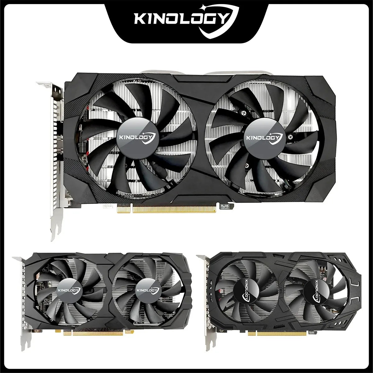 USED Kinology AMD RX 580 8G 16GB 2048SP Gaming Graphics Card GDDR5 256Bit PCI Express 3.0 ×16 Radeon GPU RX580 Series