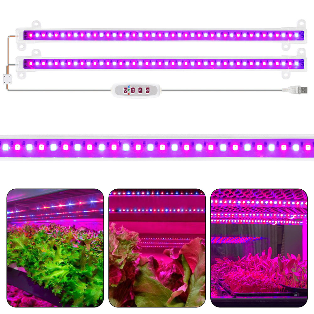 1/2/3/4 LED Grow Light Strips for Indoor Plants Red Blue Full Spectrum USB Phyto Lamp Timer Dimmable Seedlings Flower Lamp Bar