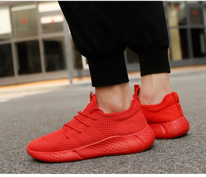 Men Light Running Shoes  Breathable Lace-Up Jogging Shoes for Man Sneakers Anti-Odor Men's Casual Shoes Drop Shipping