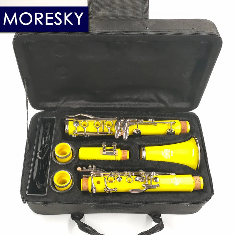 MORESKY Bb Clarinet 17 Key Sib Klarnet /ABS Body Material Clarinette