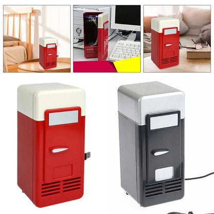 Portable Mini 780ml Fridge USB Powered Car Drink Cooler Home Desktop Boat Travel Cosmetic Fridge Multipurpose Appliances