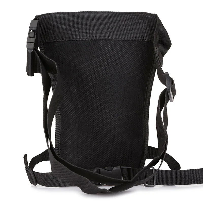 Men Waterproof Nylon Drop Leg Bag Fanny Waist Pack Thigh Belt Hip Bum   Motorcycle Riding Multi-purpose Pouch