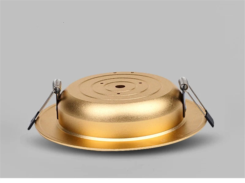 Ultra-thin LED Ceiling Downlight Gold Recessed 5W/7W Luxury Bathroom Bedroom Living Room Shop Home Spot Lighting Fixtures AC220V