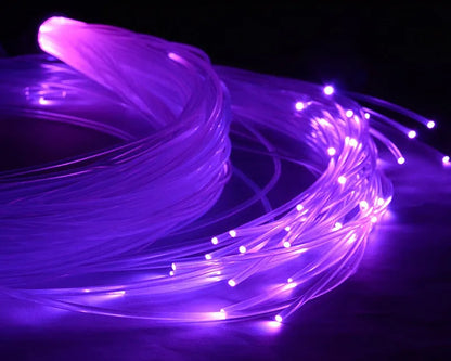 Hot Sales 1～5 Meter 0.5mm End Glow PMMA Fiber Optic Cable For DIY LED Star Ceiling Light