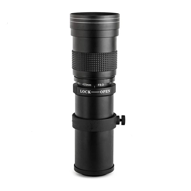 JINTU 420-800mm Manual Telephoto Zoom Lens F/8.3 for Canon SLR Cameras 4000D 1200D 80D 90D 60D 70D T5i T6i T6s T7 T7I 7D 5D IV