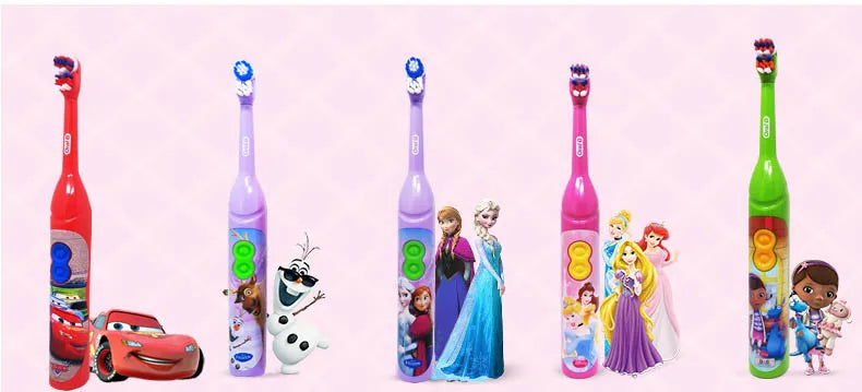 Oral B Electric Toothbrush Special for Children Gum Care Oral Clean Rotary Vibration Soft Bristle Battery Powered Tooth Brush