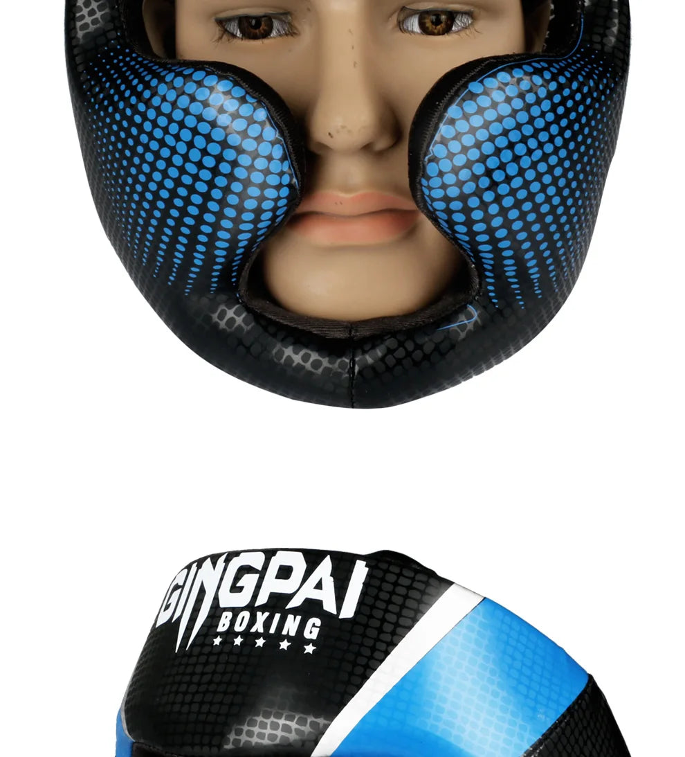 Promotion Boxing MMA Safety Helmet Head Gear Protectors Adult Child Training Headgear Muay Thai Kickboxing Full-Covered Helmets