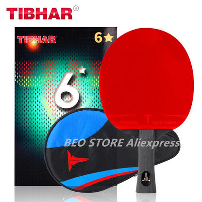 TIBHAR Table Tennis Racket 6/7/8/9 Star Sticky Rubber Pimples-in Professional Hight Quality Original TIBHAR Racket Ping Pong Bat