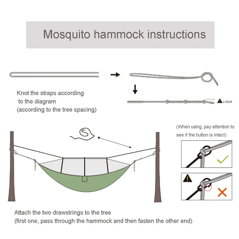 Camping Hammock with Bug Net and Rainfly Tarp,118x118in Portable Waterproof and UV Protection Hammock Tent for Indoor, Outdoor