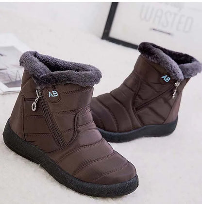 Snow Women Boots Comfortable Women's Boots Waterproof Women Shoes Zipper Shoes Woman Soft Fur Women's Winter Boots Botas Mujer