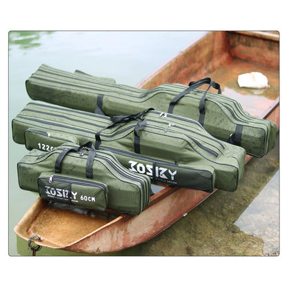 Fishing Rod Reel Bag Portable Folding Waterproof Outdoor Tackle Multi Purpose Carry Case Carrier Backpack 60CM 122CM 152CM 182CM