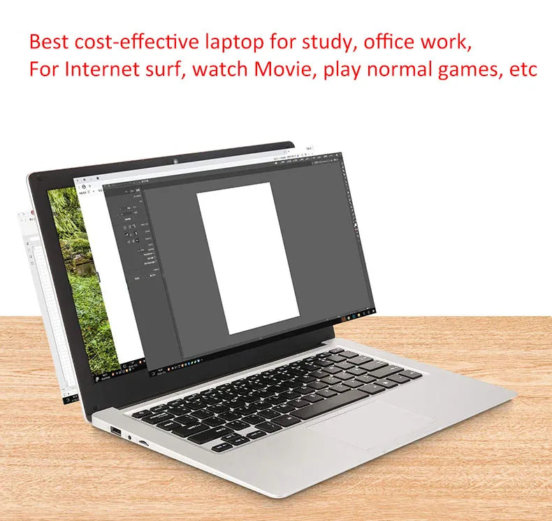 14inch Student Cheap Laptop 6GB RAM 64GB/128GB/512GB SSD HD Cam WiFi Bluetooth  Windows 10 Notebook Computer