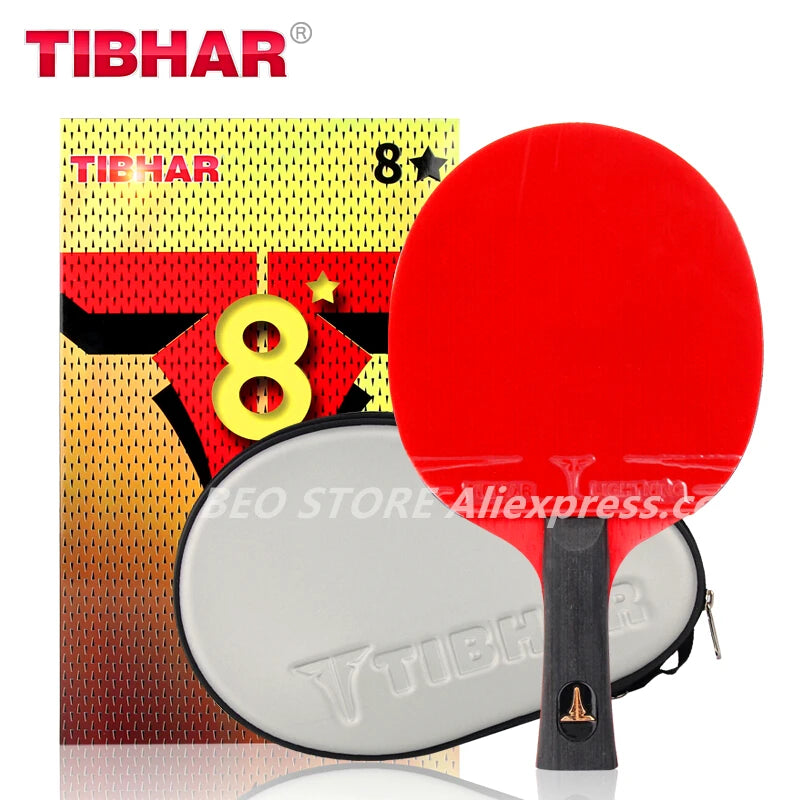 TIBHAR Table Tennis Racket 6/7/8/9 Star Sticky Rubber Pimples-in Professional Hight Quality Original TIBHAR Racket Ping Pong Bat