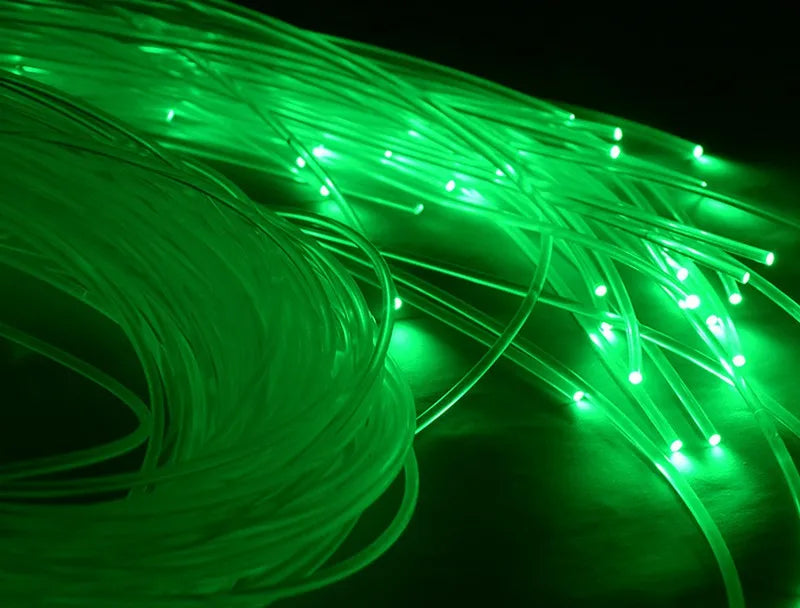 Hot sales fiber optic roll end glow PMMA plastic fiber optic end glow cable for optic fiber lighting