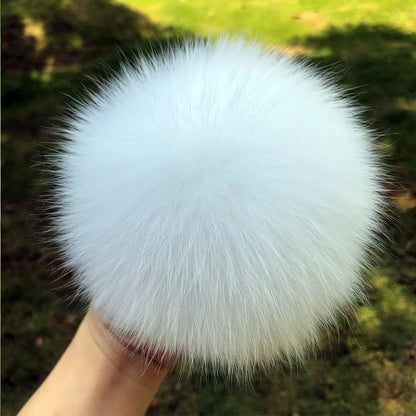 Real natural fox fur pompom raccoon fur pom pom for hat beanies For Caps Bags Scarf