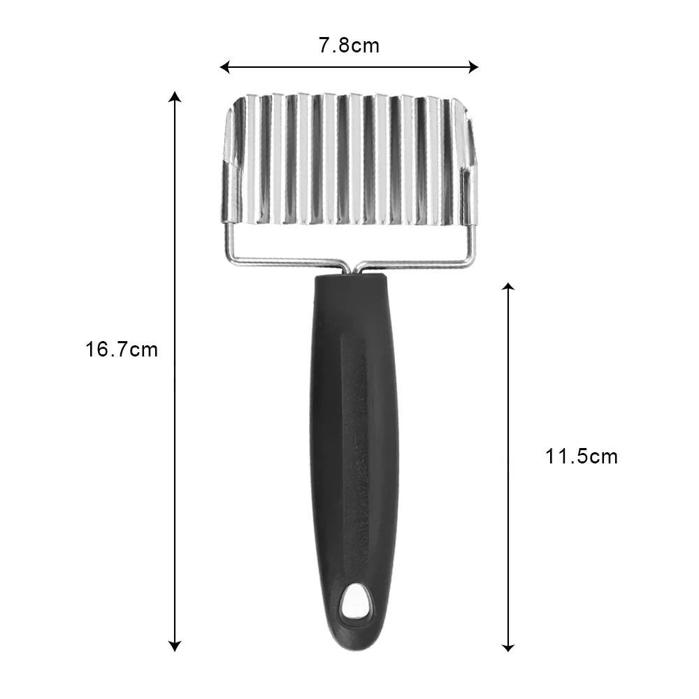 Blade Cutting Machine French Fry Cutter, Stainless Steel +3 Blades Size, Chips Cutter Parts French Fry Potato Chips Cutters