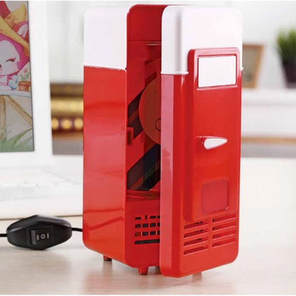 Portable Mini 780ml Fridge USB Powered Car Drink Cooler Home Desktop Boat Travel Cosmetic Fridge Multipurpose Appliances