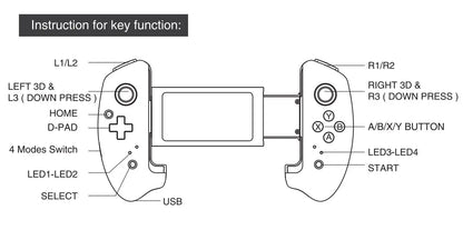 Ipega PG-9083S Game Controller Bluetooth Wireless Gamepad Controle Stretchable Joystick For iOS Android Phone Tablet TV Box PC