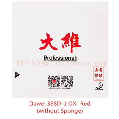 DAWEI 388D-1 Professional Long Pimples / TOPSHEET OX Table Tennis Rubber Original DAWEI 388D-1 Ping Pong Sponge