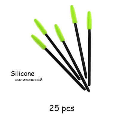 5/25 PCS Silicone Mascara Wands Applicator Disposable Eyelash Brushes Comb Beauty Makeup Brush For Women Eyelash Extension tools