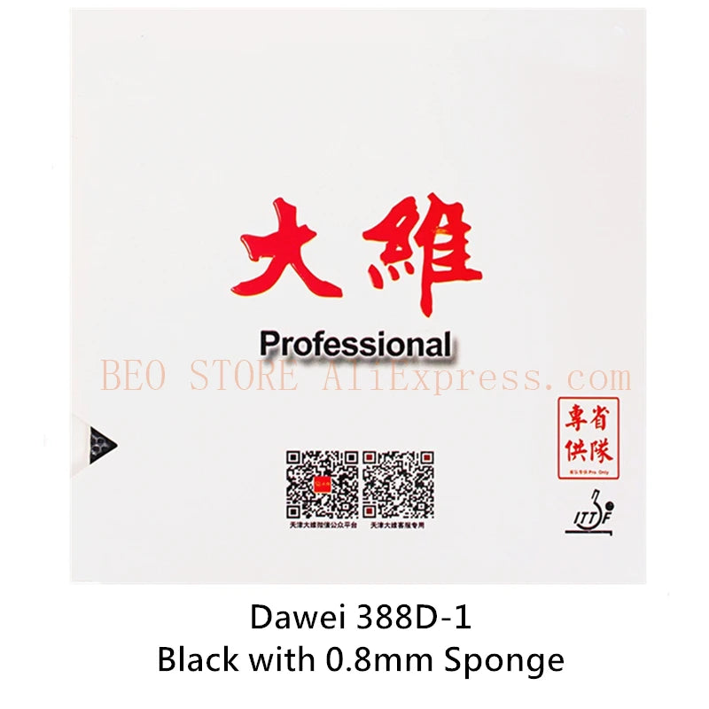 DAWEI 388D-1 Professional Long Pimples / TOPSHEET OX Table Tennis Rubber Original DAWEI 388D-1 Ping Pong Sponge