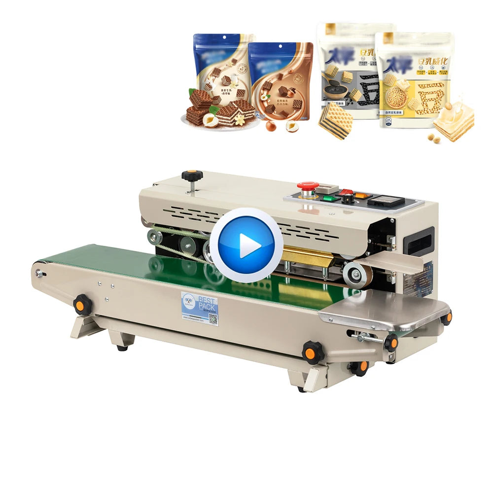 Bespacker FR-880 Automatic Horizontal Plastic Film Bags Heat Sealing Machine Continuous Band Sealer