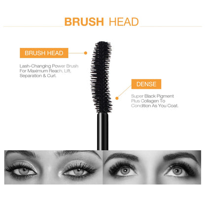 O.TWO.O Professional Volume Curled Lashes Black Mascare Waterproof Curling Tick Eyelash Lengtheing 3D Eye Makeup Mascara