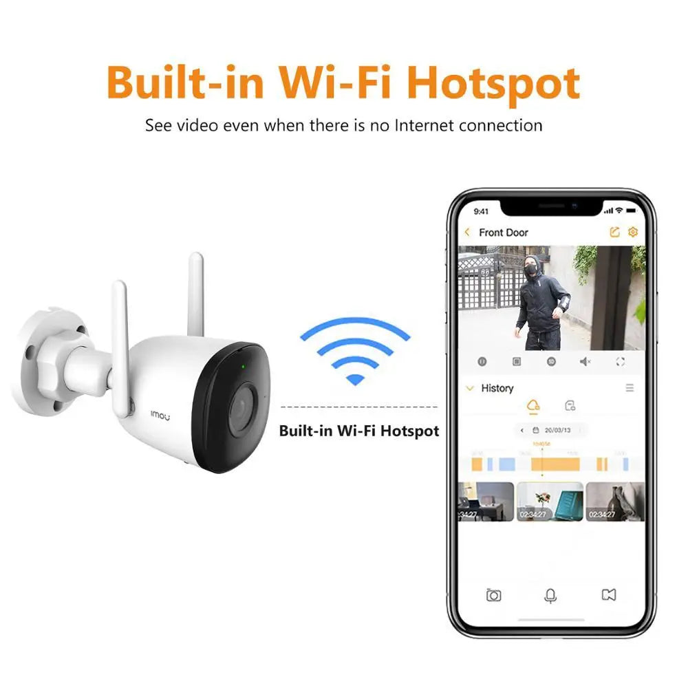 3PCS IMOU Bullet 2C 4MP Wifi Camera IP67 Weatherproof AI Human Detection Outdoor Surveillance IP Security Camera Wholesale