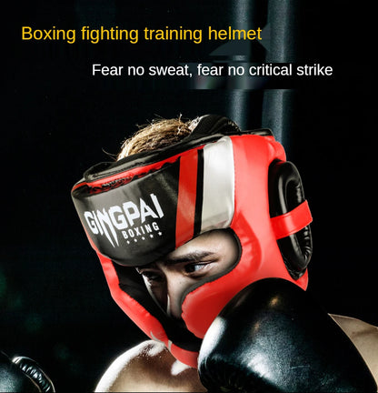 Promotion Boxing MMA Safety Helmet Head Gear Protectors Adult Child Training Headgear Muay Thai Kickboxing Full-Covered Helmets