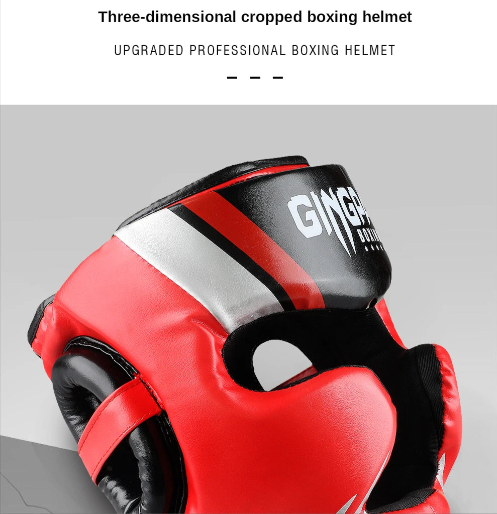 Promotion Boxing MMA Safety Helmet Head Gear Protectors Adult Child Training Headgear Muay Thai Kickboxing Full-Covered Helmets