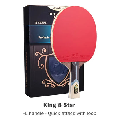 729 Ping Pong Racket Professional Offensive Table Tennis Racket King 6 7 8 9Star ITTF Approved Ping Pong Paddle for Intermediate