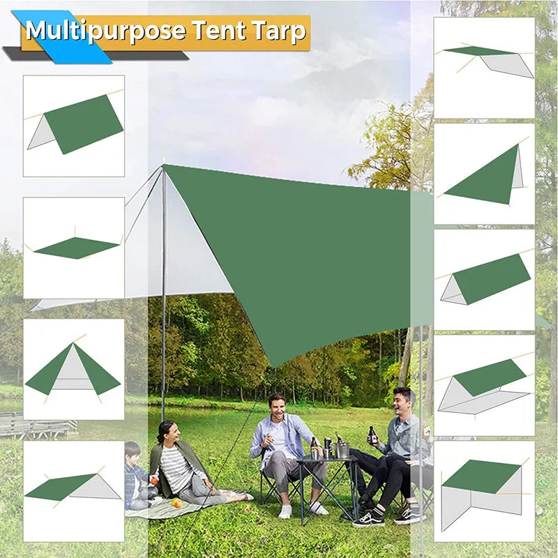 Camping Hammock with Bug Net and Rainfly Tarp,118x118in Portable Waterproof and UV Protection Hammock Tent for Indoor, Outdoor