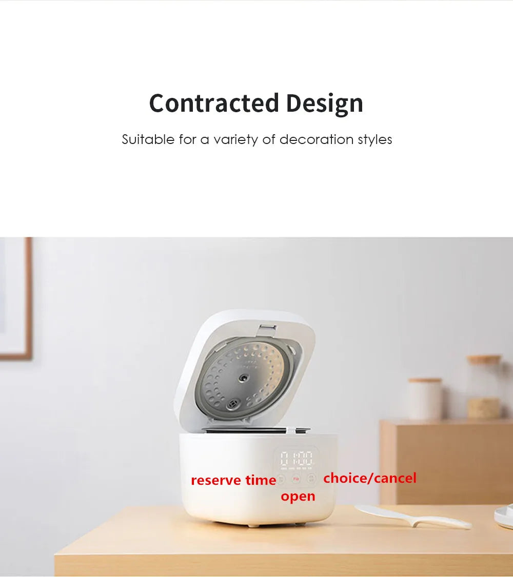 Hot XIAOMI MIJIA Mini Electric Rice Cooker Intelligent Automatic Household Kitchen Cooker 1-2 Person Small Electric Rice Cookers