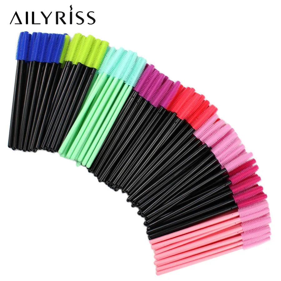 5/25 PCS Silicone Mascara Wands Applicator Disposable Eyelash Brushes Comb Beauty Makeup Brush For Women Eyelash Extension tools