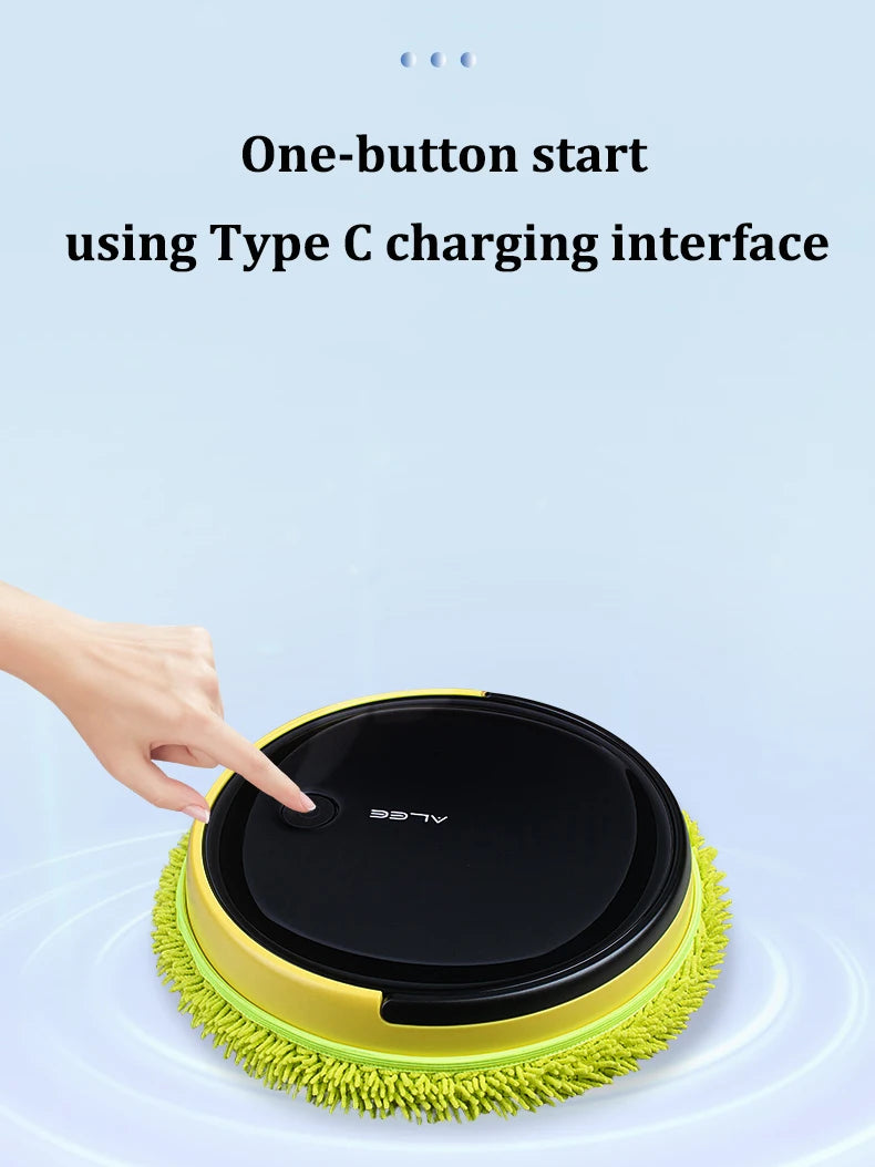 ALEE Mopping Robot Sweep Cleaner 4000mAh 230 mL Water Tank 300 Minutes Dry and Wet Washing Cloth Scrubber Machine For Floor