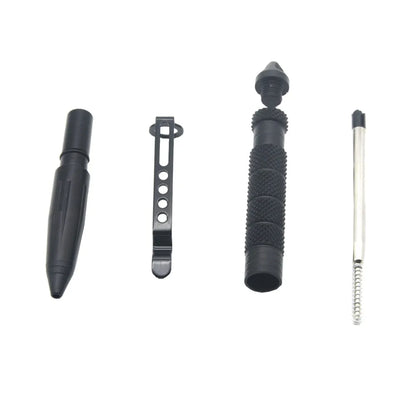 2 PCS Portable Tactical Pen Self Defense Pen Aviation Aluminum Emergency Glass Breaker Pen Security Protection Survival EDC