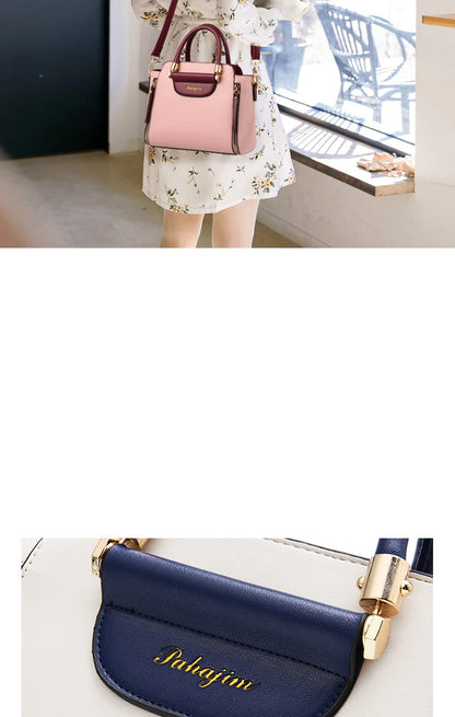 Women's bag 2024 new fashion women's bags hit color hand-held  bag Europeand the United States all-match shoulder messenger bag