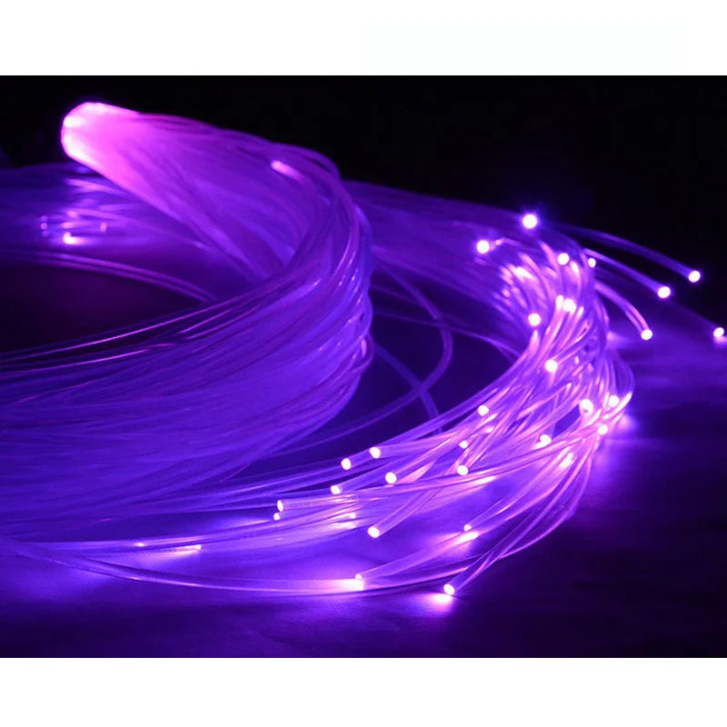 Hot Sales 1～5 Meter 0.5mm End Glow PMMA Fiber Optic Cable For DIY LED Star Ceiling Light