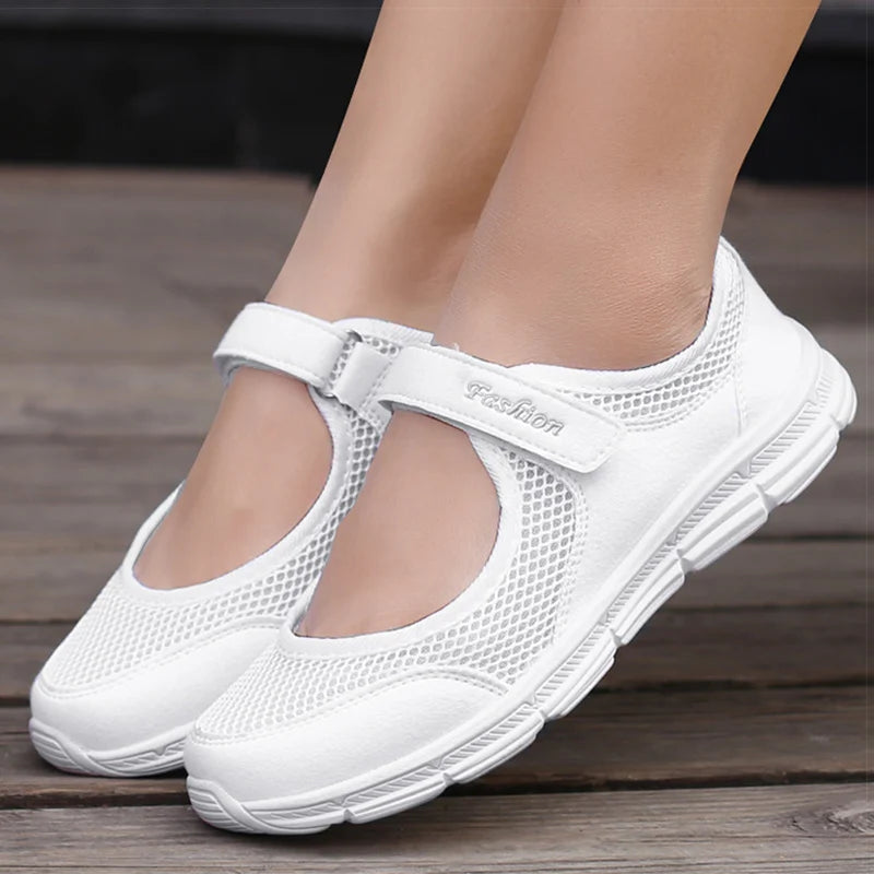 Women Shoes Breathable Vulcanized Shoes White Zapatillas Mujer Super Light Women Casual Shoes Sneakers Women 2021 Women Flat