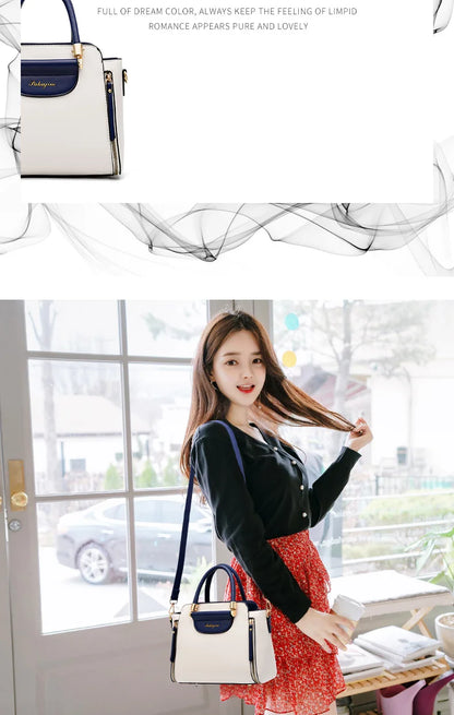 Women's bag 2024 new fashion women's bags hit color hand-held  bag Europeand the United States all-match shoulder messenger bag