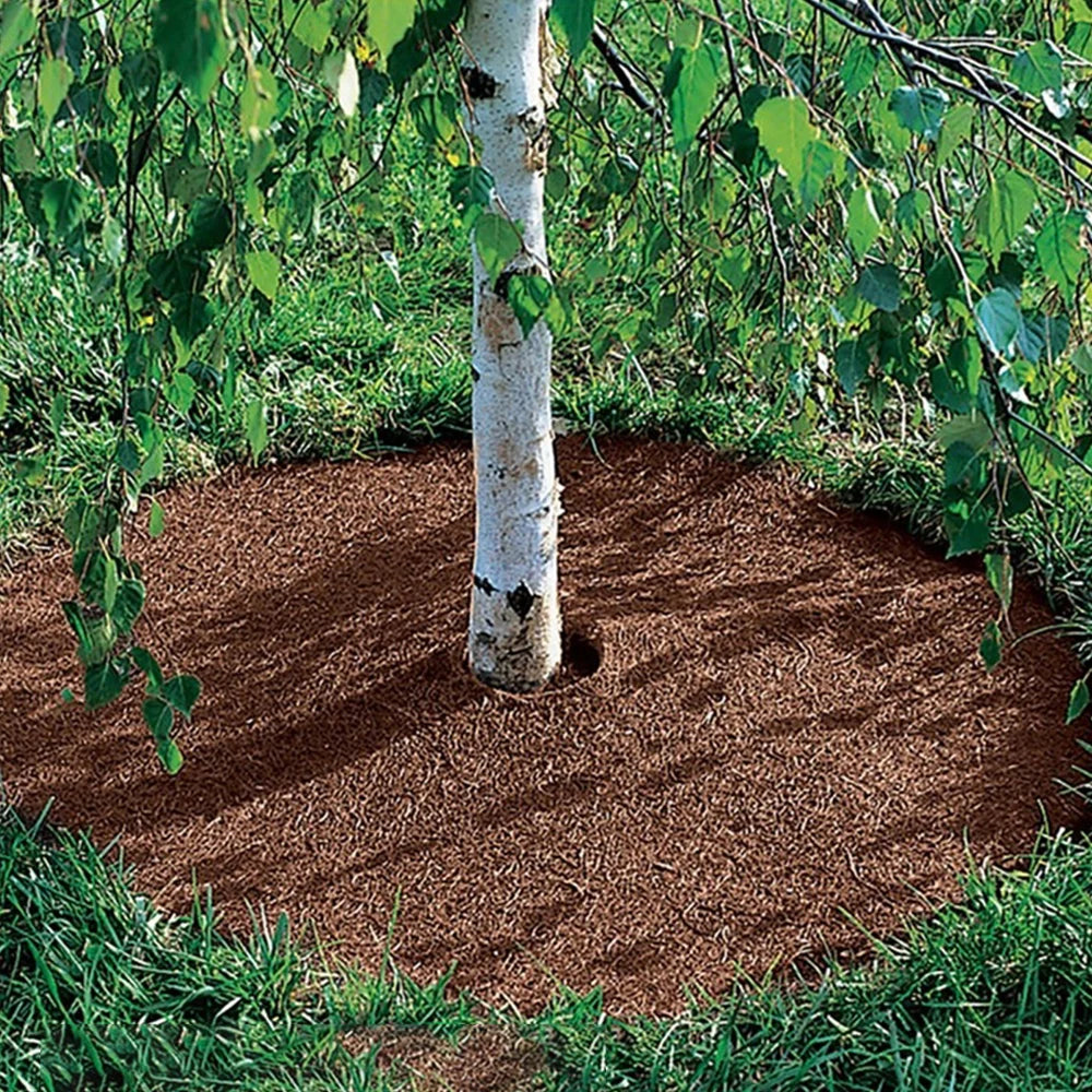 5pcs Coconut Shell Fiber Plant Anti-weed Mat Potted Soil Moisturizing Covering Film Tree Trunk Protector 25/30/35/40/45cm Size