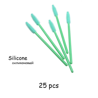 5/25 PCS Silicone Mascara Wands Applicator Disposable Eyelash Brushes Comb Beauty Makeup Brush For Women Eyelash Extension tools