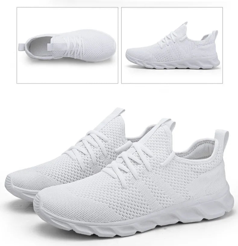 Men Light Running Shoes  Breathable Lace-Up Jogging Shoes for Man Sneakers Anti-Odor Men's Casual Shoes Drop Shipping